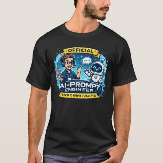 Camiseta Ingeniero de Prompt de IA Est. 2023 Humor de Traba