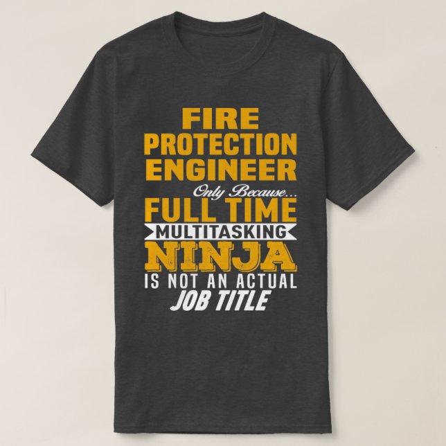 Camiseta Ingeniero de protección contra incendios (Diseño del anverso)