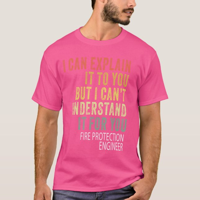 Camiseta Ingeniero de Protección contra Incendios Sarcástic (Anverso)