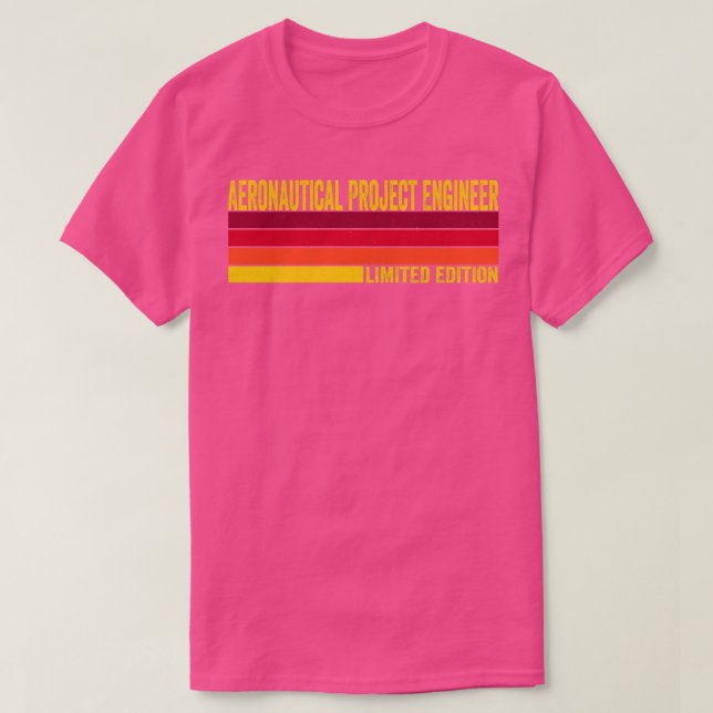 Camiseta Ingeniero de proyectos aeronáuticos (Diseño del anverso)