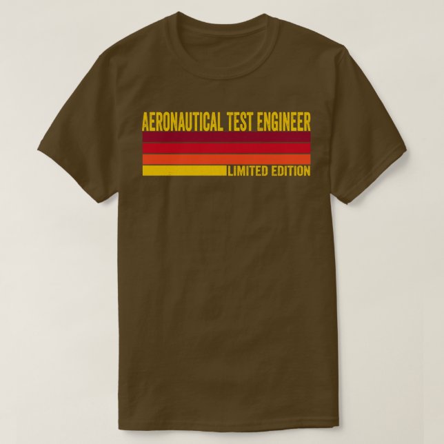 Camiseta Ingeniero de pruebas aeronáuticas (Diseño del anverso)