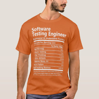 Camiseta Ingeniero de pruebas de software Nutricional e Inn