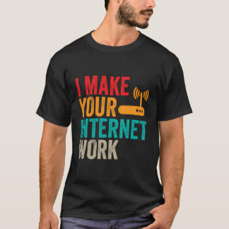 Camiseta Ingeniero de red Administrador de trabajo de Inter