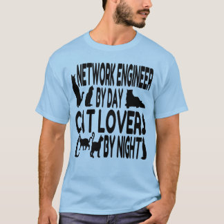 Camiseta Ingeniero de red de Cat Lover