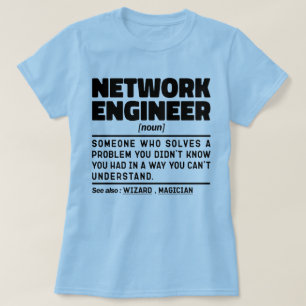 Camiseta Ingeniero de red Estudiante Geek de Ciencia de Dat