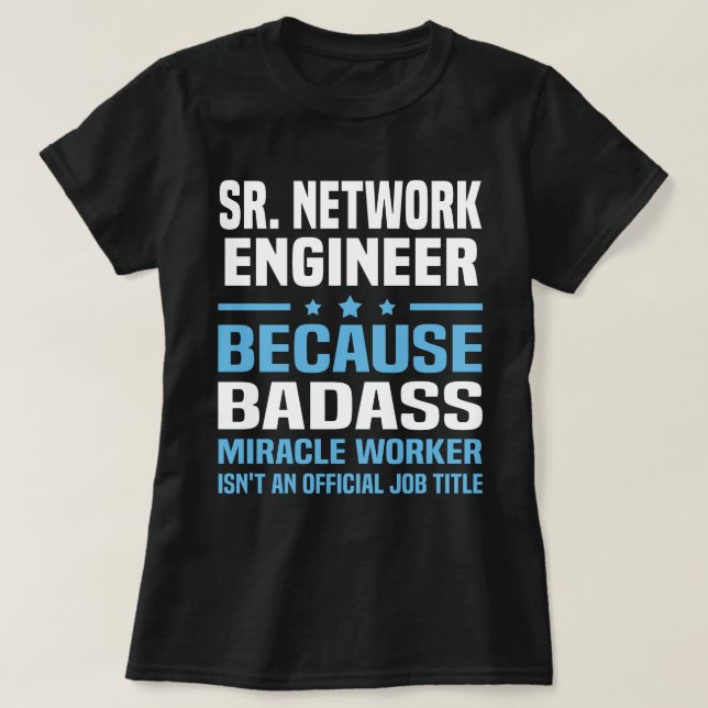 Camiseta Ingeniero de red Sr. (Diseño del anverso)