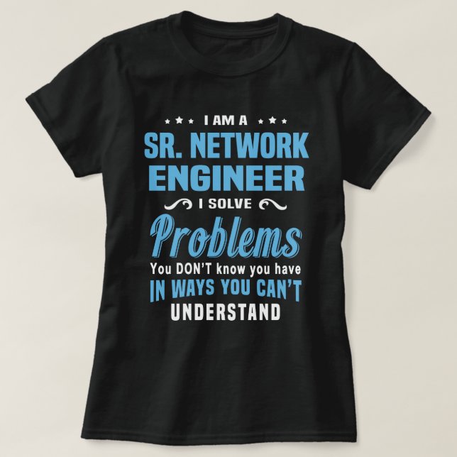Camiseta Ingeniero de red Sr. (Diseño del anverso)