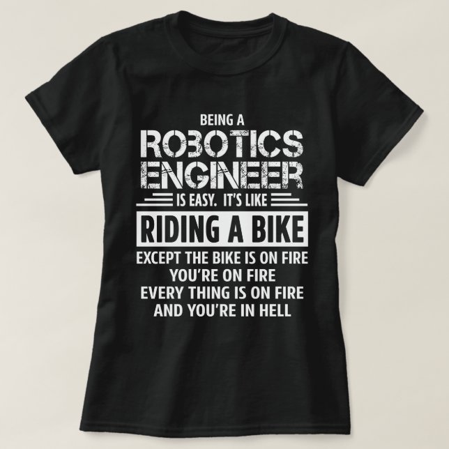 Camiseta Ingeniero de robótica (Diseño del anverso)