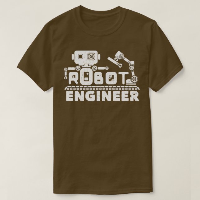 Camiseta Ingeniero de robótica (Diseño del anverso)