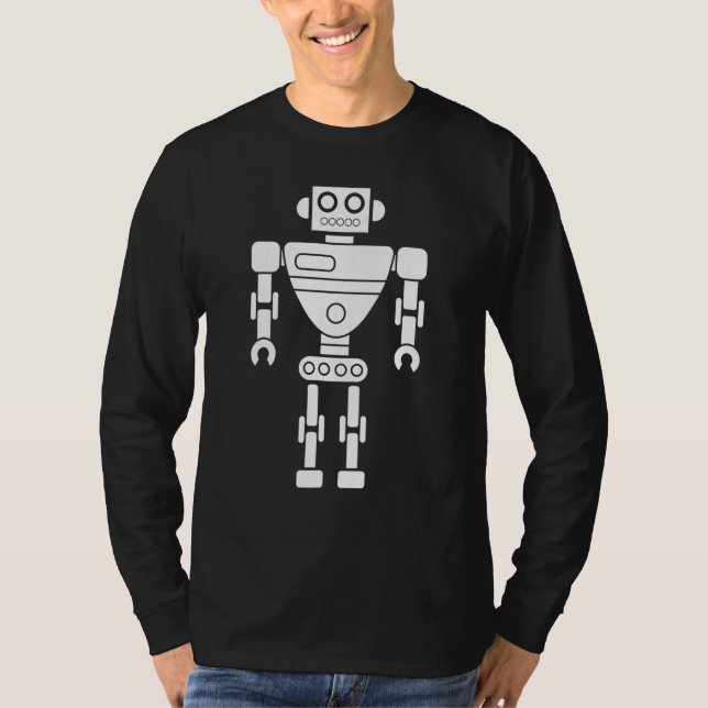 Camiseta Ingeniero de robótica de droides constructor de ro (Anverso)