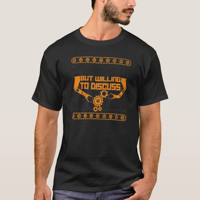 Camiseta Ingeniero de Robótica de Robot Vintage Introvertid (Anverso)