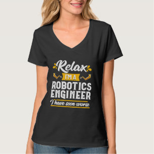 Camiseta Ingeniero de robótica relajante Mecánica Ciencia T
