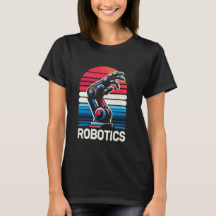 Camiseta Ingeniero de robótica retro Robot de ingeniería ro
