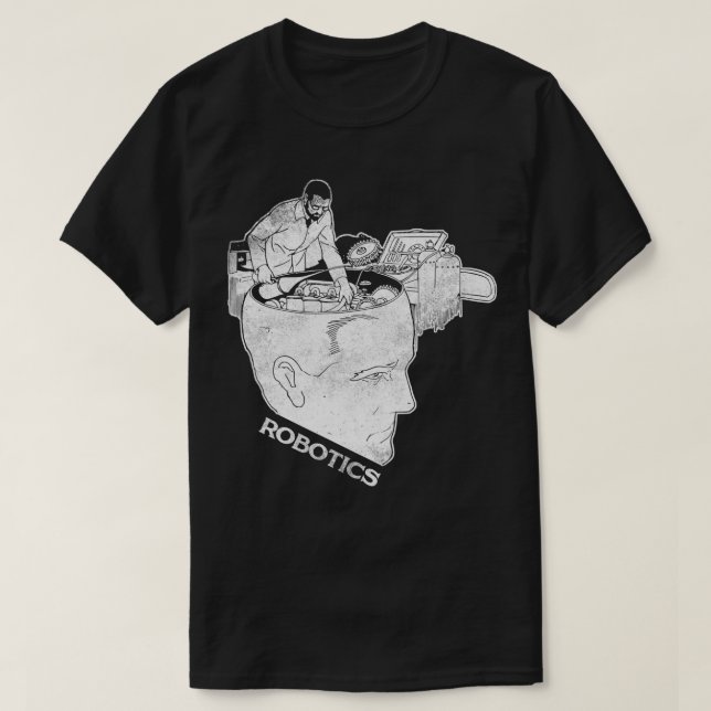 Camiseta Ingeniero de robótica T Robot Builder Love Science (Diseño del anverso)