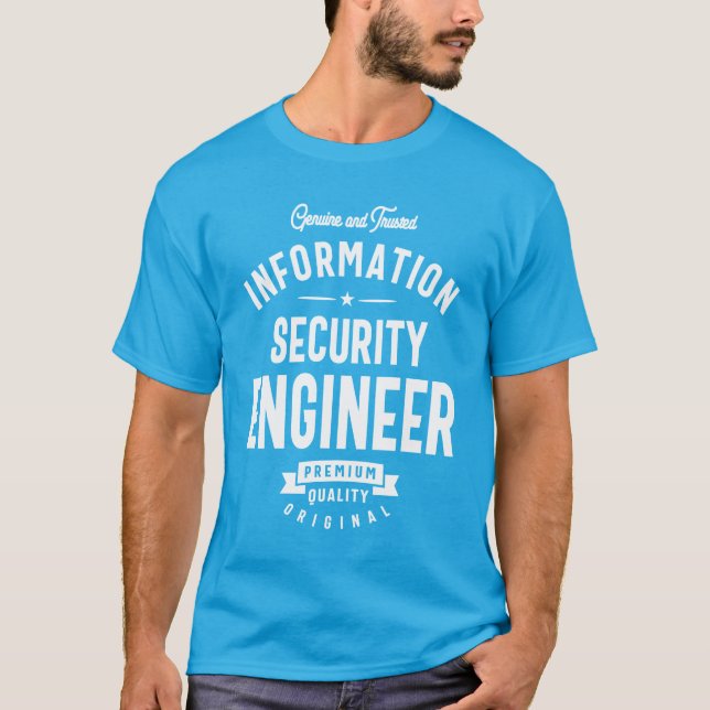 Camiseta Ingeniero de seguridad de la información regalo Fu (Anverso)
