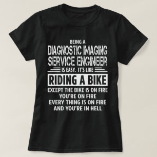 Camiseta Ingeniero de servicio de imágenes de diagnóstico