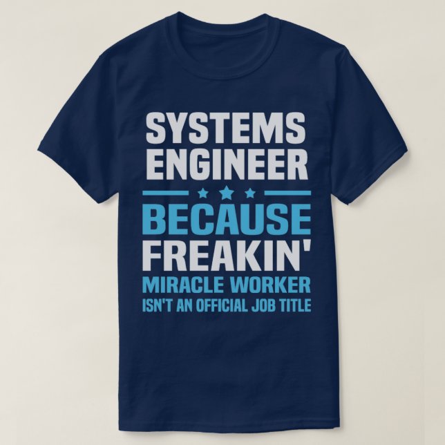 Camiseta Ingeniero de sistemas (Diseño del anverso)