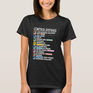 Camiseta Ingeniero de sistemas de control Motivacional