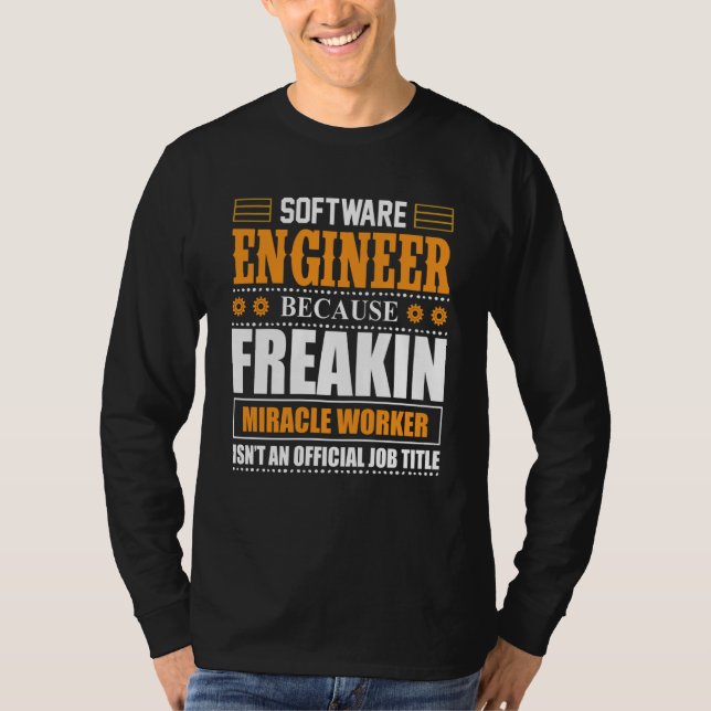 Camiseta Ingeniero de Software Codificador Programador  5 (Anverso)