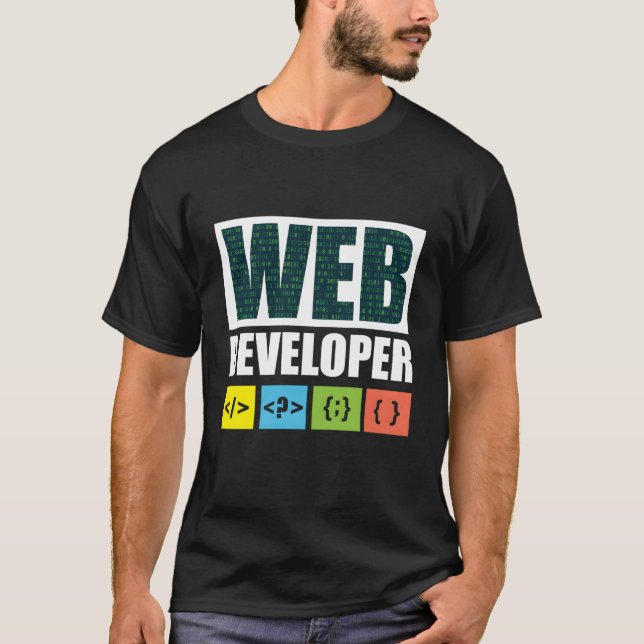 Camiseta Ingeniero de software de programador de código de  (Anverso)