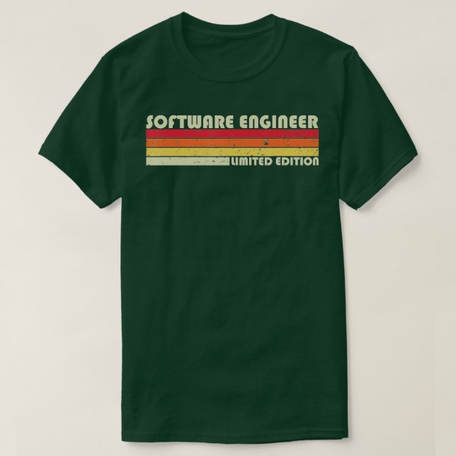 Camiseta INGENIERO DE SOFTWARE Funny Job Title Profession N (Diseño del anverso)