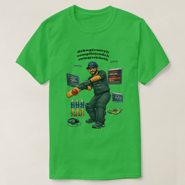 Camiseta Ingeniero de software indio codificador jugando cr (Diseño del anverso)