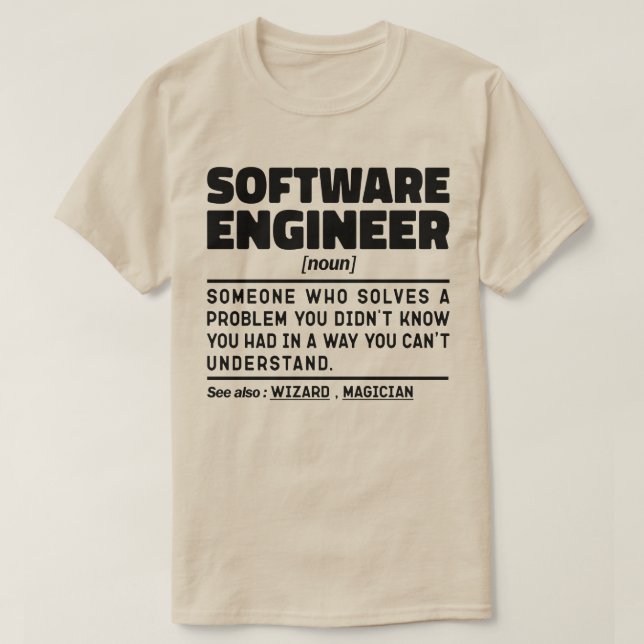 Camiseta Ingeniero de software Nuevo informático Geek Codin (Diseño del anverso)