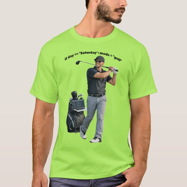 Camiseta Ingeniero de software que juega golf URM (Anverso)