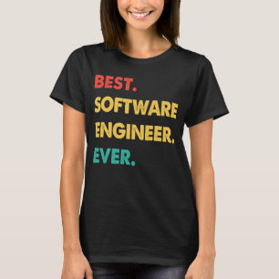 Camiseta Ingeniero de software retro mejor ingeniero de sof