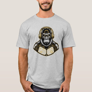 Camiseta Ingeniero de software vectorial Silverback Gorilla