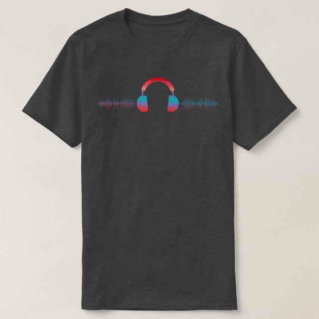 Camiseta Ingeniero de sonido Audio Wave Audio Engineer Musi (Diseño del anverso)
