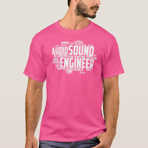Camiseta Ingeniero de sonido Idea Cloud Music Audio Enginee