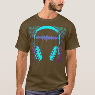 Camiseta Ingeniero de sonido Ingeniero de audio retro