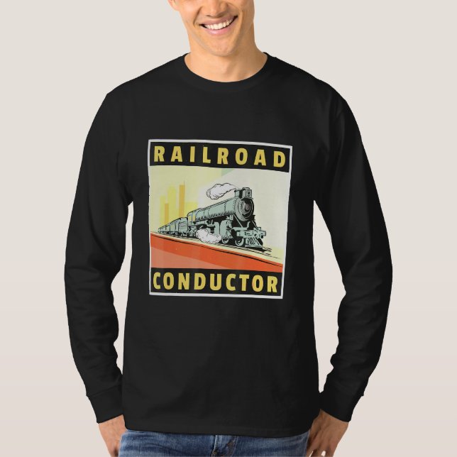 Camiseta Ingeniero de Tren de Conductor Ferroviario Ticket  (Anverso)