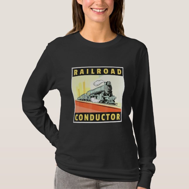 Camiseta Ingeniero de Tren de Conductor Ferroviario Ticket  (Anverso)