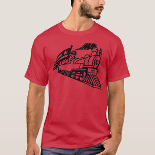 Camiseta Ingeniero de trenes de locomotora de vapor