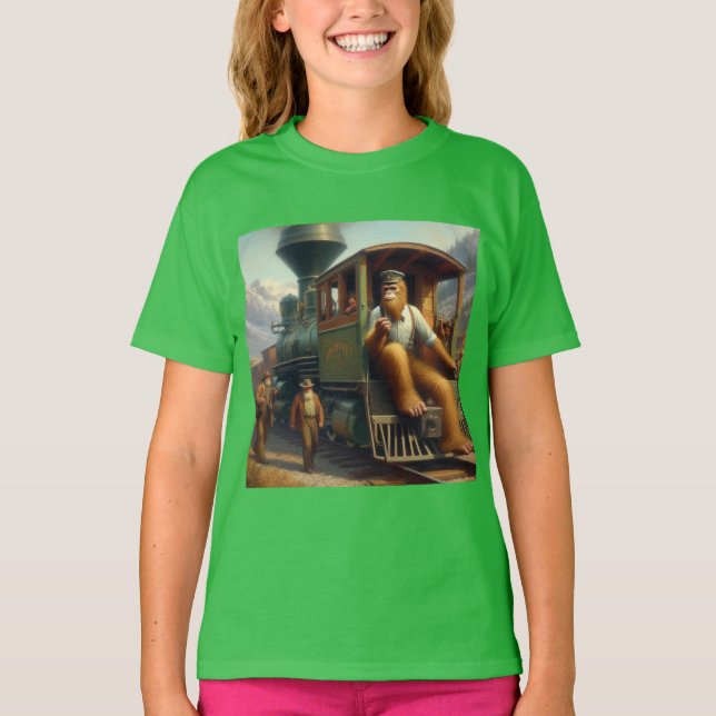 Camiseta Ingeniero de trenes de pie (Anverso)