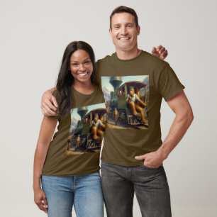 Camiseta Ingeniero de trenes de pie