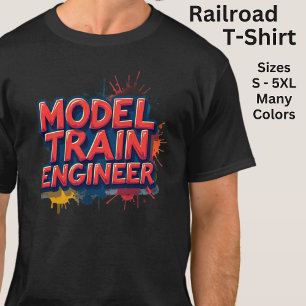 Camiseta Ingeniero de trenes modelo