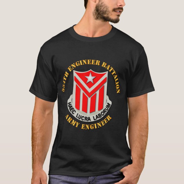 Camiseta Ingeniero del Ejército de Batallón Ingeniero 554.p (Anverso)
