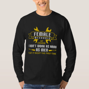 Camiseta Ingeniero Diesel Auto Fixing Female Mechanale Re