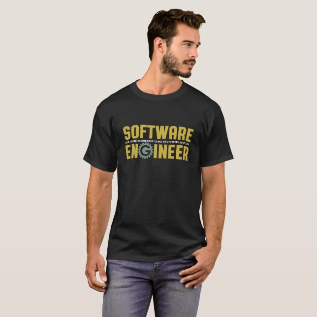Camiseta Ingeniero divertido Ingeniería de Software y Progr (Anverso completo)