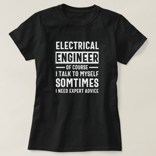 Camiseta Ingeniero eléctrico (Diseño del anverso)
