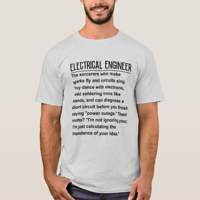 Camiseta Ingeniero eléctrico (Anverso)