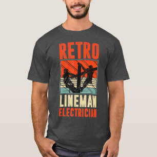 Camiseta ingeniero eléctrico de confección de conejo retro