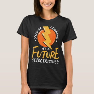 Camiseta Ingeniero eléctrico electricista divertido futuro