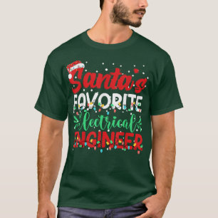 Camiseta Ingeniero eléctrico favorito de Santas Santa Hat C