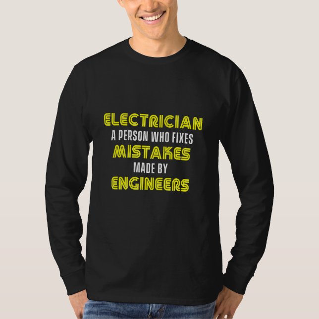 Camiseta Ingeniero Eléctrico Lineman Electric Craftsman Hi (Anverso)