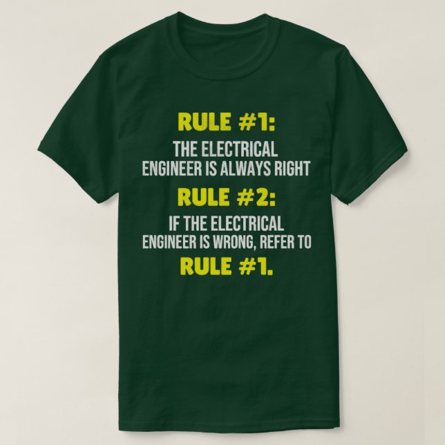 Camiseta Ingeniero eléctrico Regalos de ingeniería eléctric (Diseño del anverso)