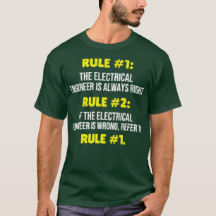 Camiseta Ingeniero eléctrico Regalos de ingeniería eléctric